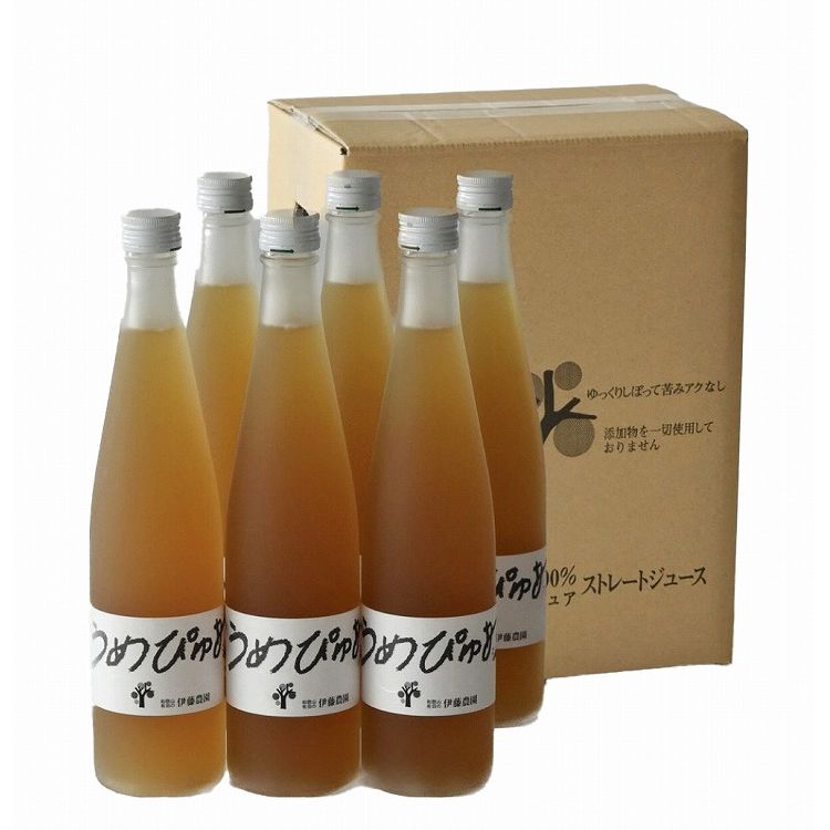 和歌山 「伊藤農園」 うめぴゅあシロップ500ml×6本セット 食品 ギフト プレゼント 贈答 熨斗 のし 贈り..