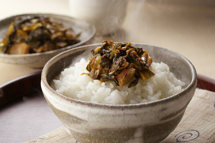 リコメン堂の博多名物 からし高菜2種食べ比べセット ギフト 産直 ご当地グルメ 熨斗 贈り物 新生活 お祝い お取り寄せ のし対応 (代引不可)【送料無料】｜アングル2