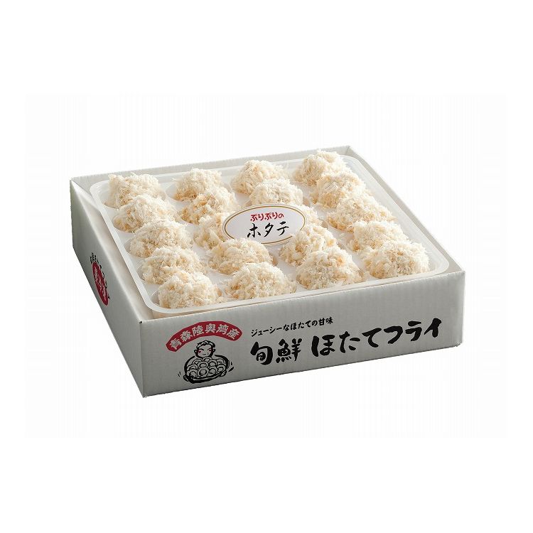 【商品詳細】本場、青森陸奥湾で獲れたホタテを使用。ジューシーで甘いホタテの旨味を楽しめます。パン粉を手付けしているので、さっくりとした食感に揚がります。保存方法:冷凍商品区分:食品内容量:ほたてフライ計400g　(20入)原材料(アレルギー表記含む):衣（パン粉、小麦粉、でん粉、砂糖、植物油脂、卵粉、食塩、大豆たん白、デキストリン）、ほたて（青森県産）／加工デンプン、調味料（アミノ酸）、ベーキングパウダー、（一部に小麦・卵・大豆を含む）メーカー名:株式会社ヤバケイ生産国・加工国:日本賞味期限:製造日より540日【代引きについて】こちらの商品は、代引きでの出荷は受け付けておりません。【送料について】北海道、沖縄、離島は送料を頂きます。
