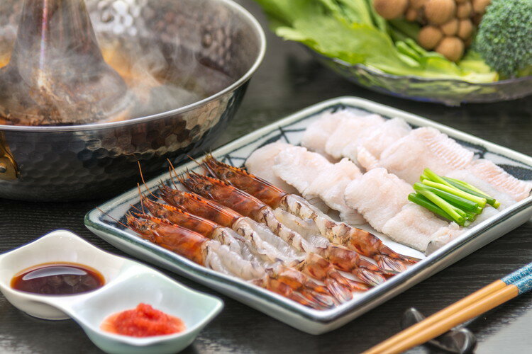 お中元 大分 豊後絆屋 大分産車海老とはもゃぶしゃぶセット しゃぶしゃぶ肉 お肉 ...