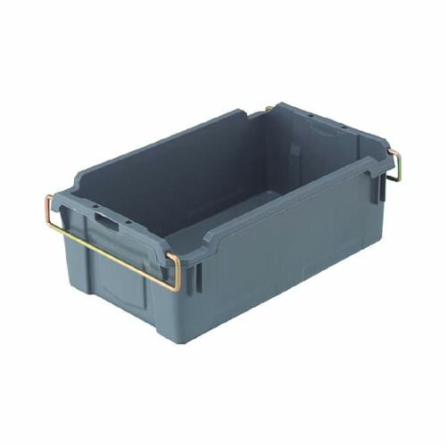 【メーカー型番】TK-37 GY【JANコード】4989999751499【ブランド】TRUSCO 　【特徴】●金具を内側へ折り込むと、中に物を入れたまま積み重ねられます。●スタッキング・ネスティングが自由自在にできます。●ネスティング時は容量が70%となり、搬送効率がアップします。●金具は三価クロムメッキで環境に優しい製品です。●本体は再生材100%を使用しています。【用途】●工業部品の運搬・保管用。【仕様】●容量(L):31.1●色:グレー●外形寸法(mm)間口×奥行×高さ:610×380×206●有効内寸(mm)間口×奥行×高さ:527×317×175●適用カード差し(別売):-【材質／仕上】●本体:ポリプロピレン（PP）●金具:スチール（金具表面処理:三価クロムメッキ）【セット内容／付属品】【注意】【原産国】日本【代引きについて】こちらの商品は、代引きでの出荷は受け付けておりません。【送料について】北海道、沖縄、離島は送料を頂きます。【商品配送時の注意点】こちらの商品は配送日時の指定ができません。あらかじめご了承下さい。