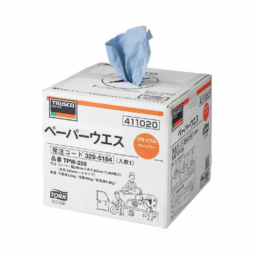 TRUSCO ペーパーウエス 235mmX255m ポップアップタイプ(1巻入) TPW255(代引き不可)