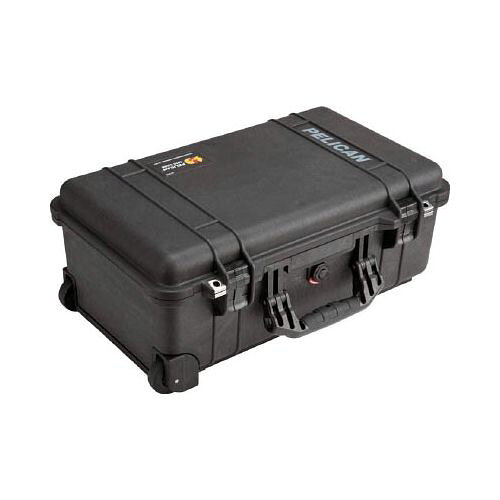 【メーカー型番】1510BK【JANコード】0019428037147【ブランド】PELICAN【特徴】●ペリカンケースは高い気密性・防水性と耐衝撃性、耐圧性、防塵性を兼ね備えた、タフボディのツールケースです。●過酷な環境を耐えうる、世界で最もタフなケースとして世界各国の官公庁、警察、軍隊で正式採用され、多くのプロフェッショナルに信頼されています。●産業界においても、精密機器の搬送・運搬用に広く用いられています。●使い勝手のよい、中型サイズのプロテクターツールケースです。【用途】●各種精密機器などの安全な運搬、保管に。●機内持込ケースとして最適なサイズです。【仕様】●色:黒●タイプ:ウレタンフォーム付●外寸(mm)間口×奥行×高さ:559×351×229●有効内寸(mm)間口×奥行×高さ:501×279×193●蓋の深さ:45●底の深さ:147●使用温度:−40〜99度●質量(kg):6.17●外寸(mm)間口×奥行×高さ：559×351×229●有効内寸(mm)間口×奥行×高さ：501×279×193●キャスター付●伸縮ハンドル付●南京錠径：10.9mm(南京錠別売)●ブロックウレタンフォーム(1.5cm毎の切れ込み／任意の形状に切り取り加工可能)●ツインリブ構造●自動気圧調整バルブ●ダブルスローラッチ●Oリング(ネオブレン)●南京錠を通す穴付き●IP67【材質／仕上】●本体:耐衝撃性樹脂（コポリマーポリプロピレン）【セット内容／付属品】【注意】●NF型番にはブロックウレタンフォームは付属しません。【原産国】アメリカ【代引きについて】こちらの商品は、代引きでの出荷は受け付けておりません。【送料について】北海道、沖縄、離島は送料を頂きます。【商品配送時の注意点】こちらの商品は配送日時の指定ができません。あらかじめご了承下さい。