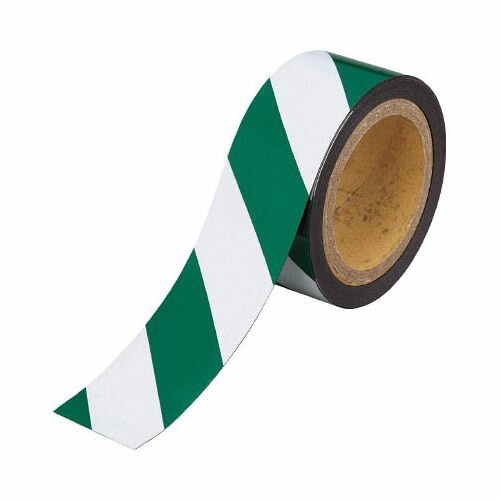 TRUSCO マグネット反射シート 緑・白 180mmX10m TMGH1810GW(代引き不可)【送料無料】(4.0)