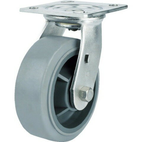 SAMSONG ステンレスキャスター 自在 エラストマー 150mm TP676001MIR(代引不可)【送料無料】