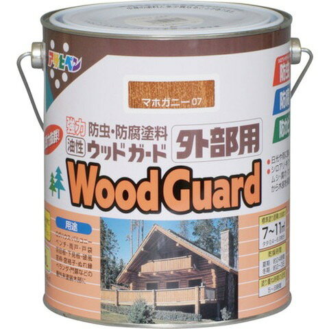 【商品詳細】● シロアリ、キクイムシなどに対して長期間強力な防虫効果を発揮します。●腐れ、カビなどに対して長期間強力な防腐・防カビ効果を発揮します。●耐水性、耐光性に優れた着色顔料の配合により、長期間鮮明な色を保ちます。●木部に深く浸透し、内部から木部を守ります。●ログハウス・ペンション・住宅・倉庫・庭園資材などの屋外未塗装木部に。● 雨戸、戸袋、羽目板、下見板、板ベイなどの未塗装外板に。● 窓枠、軒天井、ぬれ縁、門扉などの屋外未塗装木部に。● ●色：マホガニー●容量(L)：1.6●乾燥時間：夏期/約24時間、冬期/2〜3日●指触乾燥時間：2〜3日●塗り重ね可能時間：2〜3日●塗り重ね回数：2●塗布面積(［［M2］］)：7〜11材質／仕上●アルキド樹脂JANコード 4970925546135【代引きについて】こちらの商品は、代引きでの出荷は受け付けておりません。【送料について】北海道、沖縄、離島は送料を頂きます。
