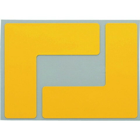 ニトムズ 耐久フロアサインズL型M黄20枚 Y6033(代引不可)