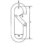 水本 ステンレス プチカラビナ(スタンダード型) 線径3mm長サ25mm 水本 P3 金物 建築資材 建築金物 荷役金具(代引不可)
