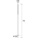 ミニモ 電着ダイヤモンドワイヤ#180 Φ0.8 ミニモ FD3502 電動 油圧 空圧工具 研削研磨用品 軸付ブラシ(代引不可)