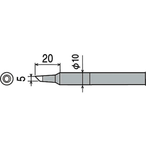 【商品スペック】特長用途仕様●コテ先名称：5C型●こて先径(mm)：5仕様2●CXR-60、80用替えこて先材質／仕上セット内容／付属品注意【代引きについて】こちらの商品は、代引きでの出荷は受け付けておりません。【送料について】北海道、沖縄、離島は送料を頂きます。