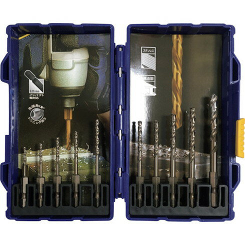 樂天商城 - IRWIN ステンレス用六角軸ドリルビット10本セット 2.0mm-6.0mm IRWIN IR91000KIT 切削工具 穴あけ工具 六角軸鉄工ドリル(代引不可)【送料無料】