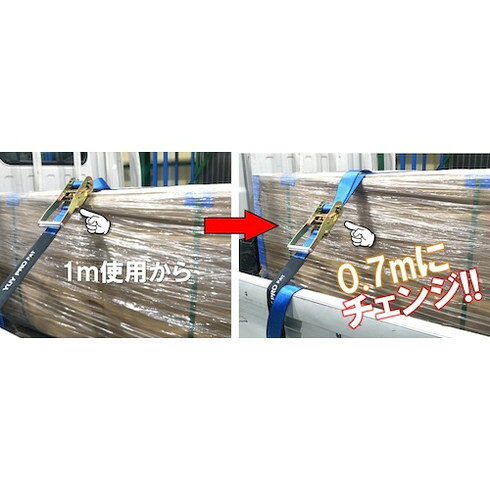 YUYPRO ラッシング武蔵 J型フック5m YUYPRO YLL001 荷役用品 吊りクランプ スリン...