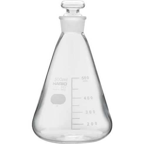 HARIO 共栓三角フラスコ500ml(TS27) HARIO TSF500SCI 研究用品 理化学用品 フラスコ(代引不可)【送料無..