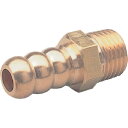 ASOH 水口ホースニップル(丸型) PT1/4×Φ11 ASOH MH1222 空圧用品 流体継手 チューブ 配管継手(代引不可)