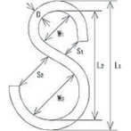 水本 ステンレス Sカン 全長53mm 水本 S5 金物 建築資材 建築金物 荷役金具(代引不可)