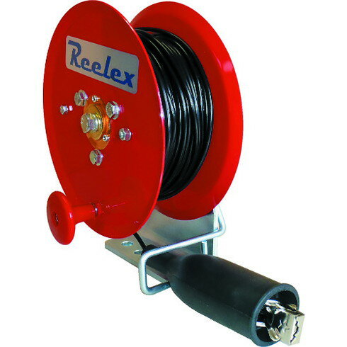 Reelex アースリール 0.75SQ×35m 50Aアースクリップ付 Reelex ER435M 工事 照明用品 コードリール 延長コード 電源リール(代引不可)【送料無料】