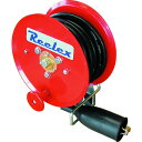 Reelex アースリール 5.5SQ×20m 50Aアースクリップ付 Reelex ER820M 工事 照明用品 コードリール 延長コード 電源リール(代引不...