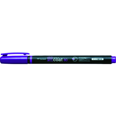 Tombow 蛍光マーカー蛍COAT80 紫 Tombow WASC97 オフィス 住設用品 文房具 筆記具(代引不可)