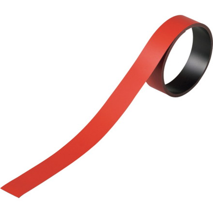 緑十字 テープ状カラーマグネット 赤 マグネ20R 20mm幅×1m×0.8mm 片面磁力 日本緑十字社 オフィス 住設用品 オフィス備品 マグネット(代引不可)