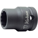 コーケン 12.7mm差込 インパクト12角ソケット薄肉 22mm 山下工業研究所 手作業工具 ソケットレンチ インパクト用ソケットビット(代引不可)