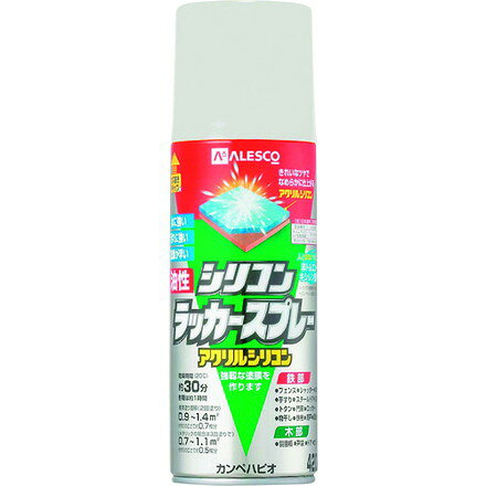 【商品スペック】特長●非トルエン・キシレン塗料です。●耐候性、耐久性に優れたアクリルシリコン樹脂を配合しています。用途●電気器具（非昇温部）・家具・自転車・工作品の鉄部・木部。仕様●色：シルバーグレー●容量(L)：0.42●乾燥時間：約30分(20℃)、約1時間(冬)●塗り重ね可能時間：1時間以上(20℃)、2時間以上(冬)●塗り重ね回数：2回●塗布面積(［［M2］］)：0.9〜1.4（2回塗り）仕様2●塗布面積：0.9〜1.4［［M2］］●シルバーグレー●0.42●0.9〜1.4(2回塗り)材質／仕上●合成樹脂（シリコン・アクリル）●ニトロセルロース●顔料(とうめい・つや消しとうめいは除く）●有機溶剤セット内容／付属品注意【代引きについて】こちらの商品は、代引きでの出荷は受け付けておりません。【送料について】北海道、沖縄、離島は送料を頂きます。