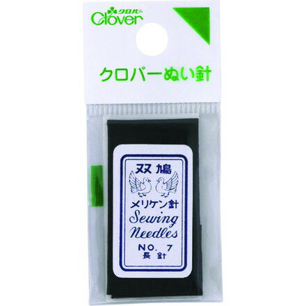 Needles - クロバー N-メリケン針長針 No.7 クロバー オフィス 住設用品 オフィス備品 裁縫用品(代引不可)