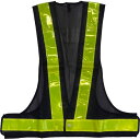 ミズケイ 安全ベスト紺地 黄 ミズケイ 保護具 作業服 安全ベスト(代引不可)(4)