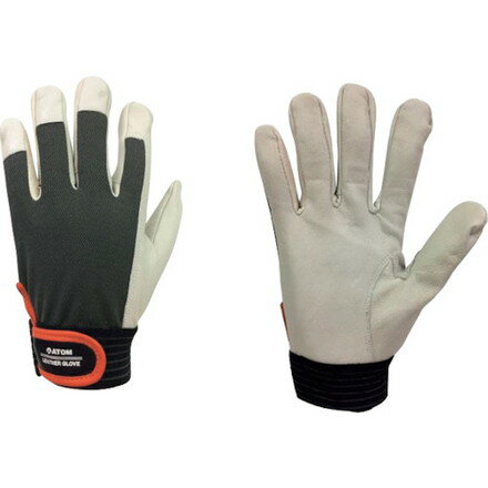 アトム 山羊革手袋 甲メリヤス Lサイズ アトム 保護具 作業手袋 革手袋(代引不可)