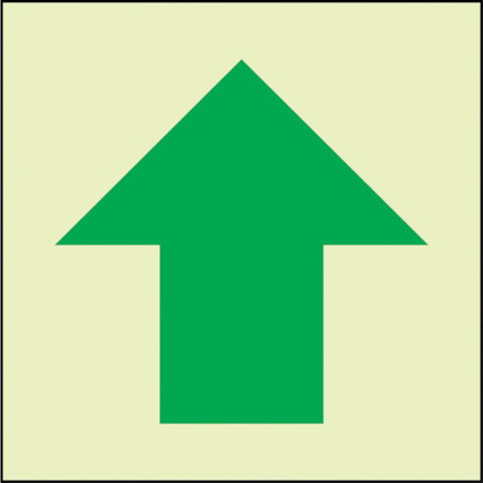 グリーンクロス 蓄光避難誘導標識ステッカー 矢印 グリーンクロス 安全用品 標識 標示 安全標識(代引不..