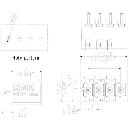 リコメン堂のワイドミュラー ワイドミュラー コネクタ 基板側ソケット MPSシリーズ/ロック付キロック無シ共通 5.00/05/180 日本ワイドミュラー 電子機器 電気 電子部品 コネクタ(代引不可)｜アングル3