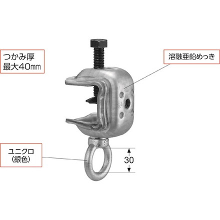 KS KSコ型クランプ5B型 国元商会 工事 照明用品 はしご 脚立 単管 足場用品(代引不可)