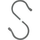 ニッサチェイン 単管用フックS型 鉄ビニコートストーングレー 仕上径6mm線径5mm 150mm ニッサチェイン 工事 照明用品 はしご 脚立 単管 足場用品(...