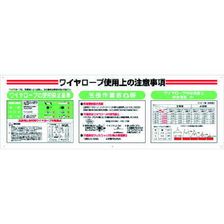 ユニット 標識項目セット ワイヤーロープ ユニット 安全用品 標識 標示 安全標識(代引不可)【送料無料】