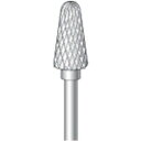 ナカニシ 超硬カッター テーパー先丸ダブルカット 刃径6mm 刃長12mm ナカニシ 電動 油圧 空圧工具 研削研磨用品 超硬バー(代引不可)【送料無料】