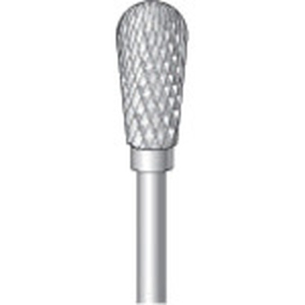 ナカニシ 超硬カッター 逆テーパー先丸ダブルカット 刃径6mm 刃長12mm ナカニシ 電動 油圧 空圧工具 研削研磨用品 超硬バー(代引不可)【送料無料】