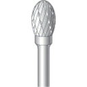 ナカニシ 超硬アロイカッター 楕円アロイカット刃径6.3mm 刃長9.5mm ナカニシ 電動 油圧 空圧工具 研削研磨用品 超硬バー(代引不可)
