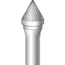 ナカニシ 超硬カッター テーパーシングルカット刃径9.5mm 刃長8.0mm ナカニシ 電動 油圧 空圧工具 研削研磨用品 超硬バー(代引不可)【送料無料】