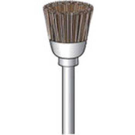 ナカニシ 毛ブラシ カップ型 馬毛 10本入 ナカニシ 電動 油圧 空圧工具 研削研磨用品 軸付ブラシ(代引不可)【送料無料】