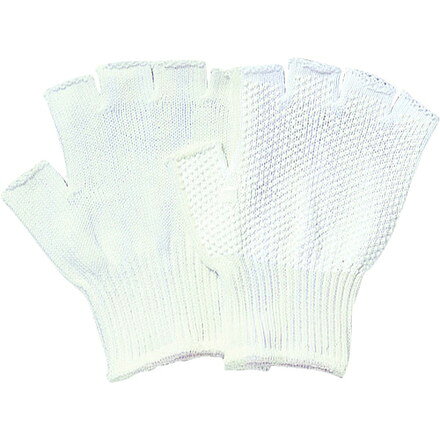 【商品スペック】特長●指先仕事に最適な指出し手袋です。用途●指先の感覚が重要な軽作業などに。仕様●色：ホワイト●サイズ：M仕様2材質／仕上●手袋:綿100％スベリ止め：塩化ビニールセット内容／付属品注意【代引きについて】こちらの商品は、代引きでの出荷は受け付けておりません。【送料について】北海道、沖縄、離島は送料を頂きます。