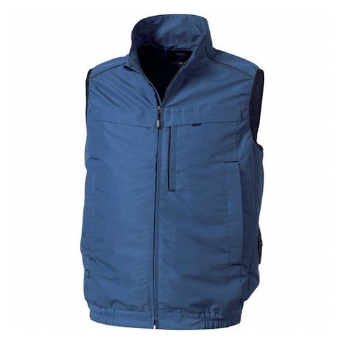 空調服 空調服 ベスト(横ファン) ネイビー 3L KU92320N80S5 環境改善用品 暑さ対策用品 冷却衣服(代引..