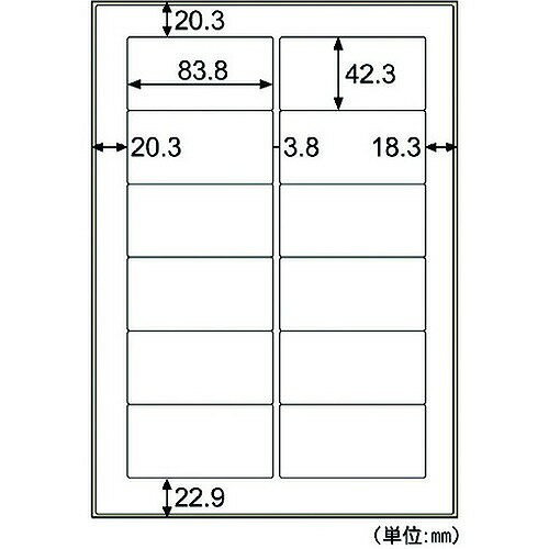 ヒサゴ 撥水紙ラベルA4 12面 OPW861 オフィス・住設用品 オフィス備品 ラベル用品(代引不可)【ポイント10倍】