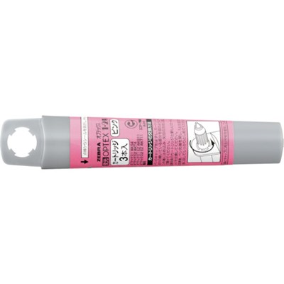 ゼブラ 蛍光ペン 蛍光オプテックス1・2用カートリッジ(3本入) ピンク RWK8P オフィス・住設用品 文房具 筆記具(代引不可)【ポイント10倍】