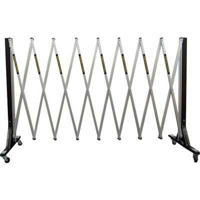 ANZEN 現場用簡易アルミゲート RFゲート キャスター付き H900 4M RFG4C 安全用品 安全用品 工事用フェ..