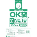 オークラ OK袋0.03mm16号 OK3016 梱包用品 梱包結束用品 ポリ袋(代引不可)【ポイント10倍】
