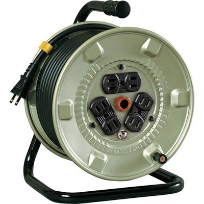 日動 電工ドラム 100V アースなし 20m コンセント個数6個 NNP206D 工事・照明用品 コードリール・延長コード コードリール(代引不可)【ポイント10倍】【送料無料】