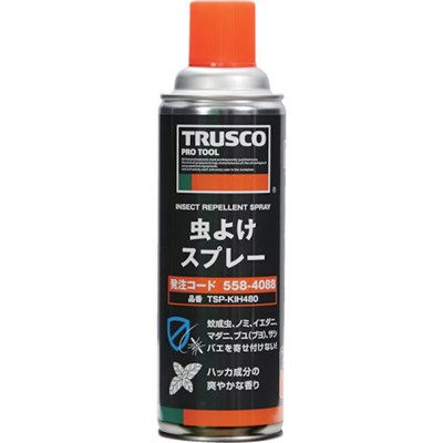 特長●不快な虫を寄せ付けずお肌を守ります。●香りも爽やかです。●噴射回数約100回の大容量タイプです。用途●不快な虫除けに。●蚊、ノミ、イエアダニ、ブヨ、サシバエ等の忌避に最適です。仕様●容量(ml)：480●原液量（ml）：96仕様2●防除用医薬部外品注意●防除用医薬部外品です。●使用中および直後はライター等の着火は避けてください。●火気および着火源のある場所では使用しないでください。原産国（名称）：日本メーカー名：トラスコ中山【代引きについて】こちらの商品は、代引きでの出荷は受け付けておりません。【送料について】北海道、沖縄、離島は送料を頂きます。