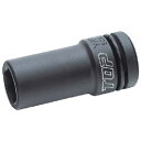TOP インパクト用ディープソケット 差込角12.7mm 対辺19mm PT419L 手作業工具 ソケットレンチ インパクト用ソケット(代引不可)【ポイント10...