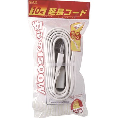 ELPA EDLP延長コード10M LPE110NW 工事・照明用品 コードリール・延長コード 延長コード(代引不可)【ポ..