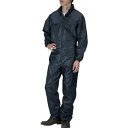 カジメイク ポリエステルツナギ ネイビー L 229455L 保護具 作業服 つなぎ服(代引不可)【ポイント10倍】