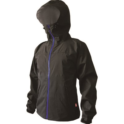 カジメイク ストレッチシールドジャケット ブラック S 757091S 保護具 作業服 雨具(代引不可)【ポイント10倍】【送料無料】